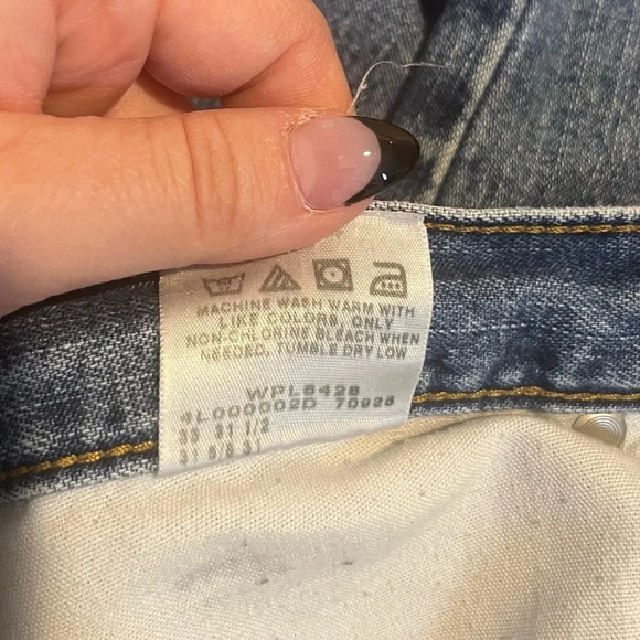 VTG RIDERS Mom Style Y2K High Waisted 100% Cotton Light Wash Jeans - Picture 9 of 9